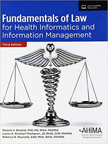 Fundamentals of Law for Health Informatics and Information Management (3rd Edition) - Epub + Converted pdf